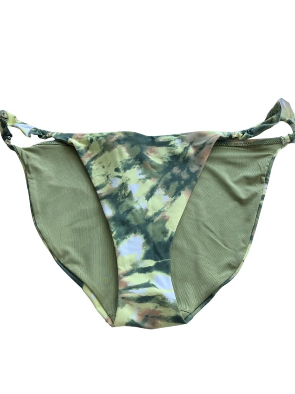 Aerie size L swim bikini floral abstract greens bottoms Large